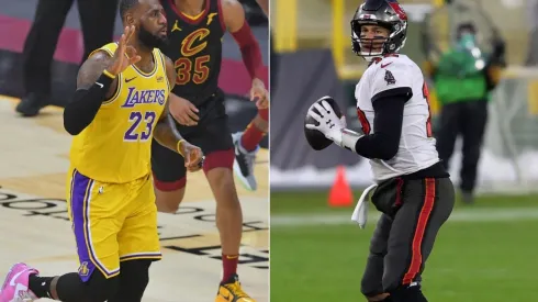 LeBron James and Tom Brady are two of the greatest in their respective sports. (Getty)