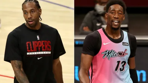 Kawhi Leonard (left) of the Los Angeles Clippers and Bam Adebayo (right) of the Miami Heat. (Getty)