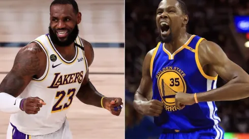 LeBron James (left) and Kevin Durant (right). (Getty)