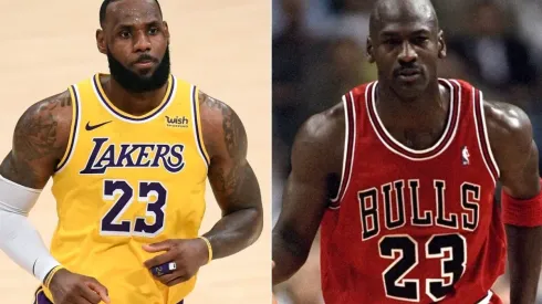 LeBron James & Michael Jordan. (Getty)
