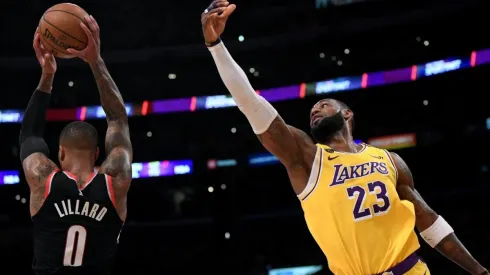 Damian Lillard & LeBron James. (Getty)