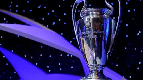 A view at the UEFA Champions League Trophy. (Getty)