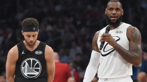 Stephen Curry (left) & LeBron James. (Getty)