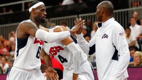 LeBron James & Kobe Bryant with Team USA. (Getty)