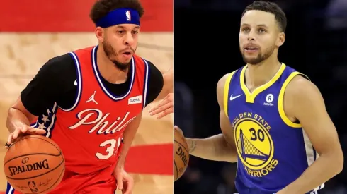 Seth Curry (left) & Stephen Curry. (Getty)