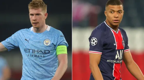 Manchester City and PSG face off with a UCL Final spot at stake (Getty).