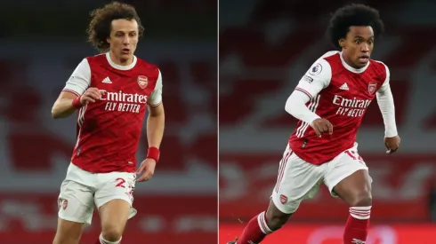 David Luiz and Willian would leave Arsenal in the summer (Getty).