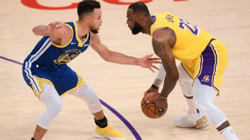 LeBron James & Stephen Curry. (Getty)