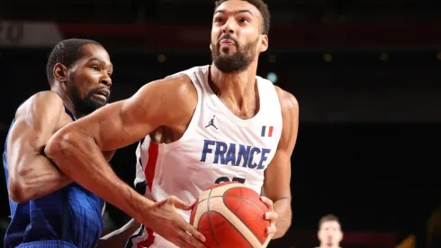 Kevin Durant & Rudy Gobert. (Getty)