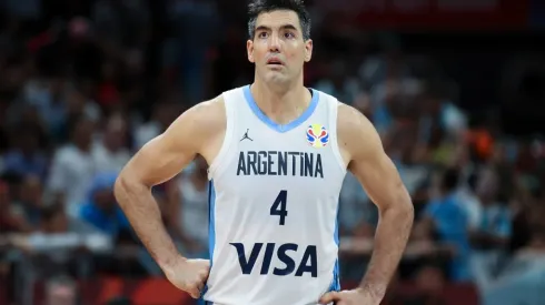 Luis Scola of Argentina looks on. (Getty)