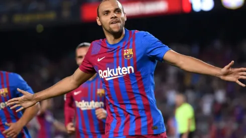 Martin Braithwaite scored a brace against Real Sociedad (Getty).