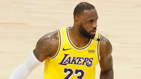 LeBron James has weighed in on the NBA 2K22 player ratings. (Getty)