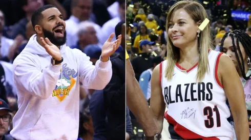 Drake (left) & Sonya Curry. (Getty)