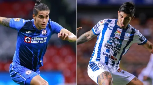 Alexis Peña of Cruz Azul (left) and Victor Guzman of Cruz Azul (Getty).