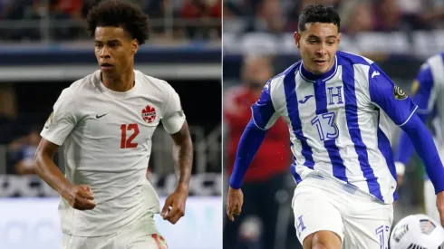 Tajon Buchanan of Canada (left) and Jhow Benavidez (Getty).