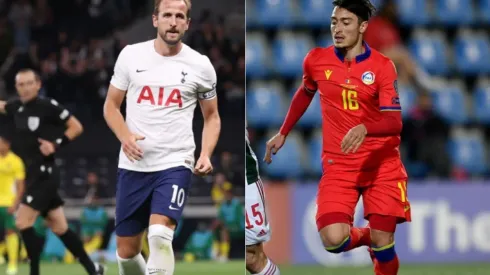 Kane of England (left) and Alex Martinez of Andorra (right) (Getty)