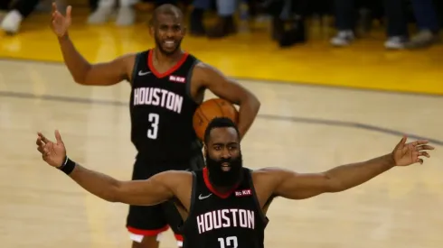 Chris Paul & James Harden. (Getty)