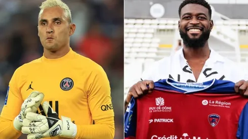 Keiler Navas of Paris Saint-Germain (left) and Jean-Claude Billong of Clermont (right). (Getty & Clermont Foot 63 @ Facebook)