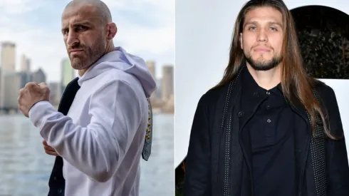 Alex Volkanovski of Australia (left) and Brian Ortega of the US (right)