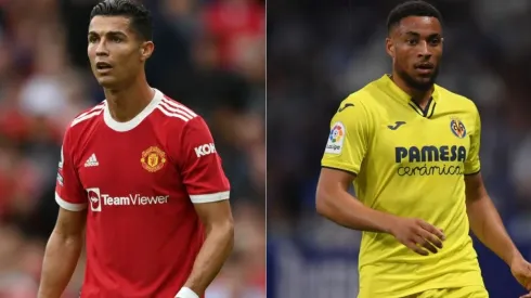 Cristiano Ronaldo of Manchester United (left) and Arnaut Danjuma of Villarreal