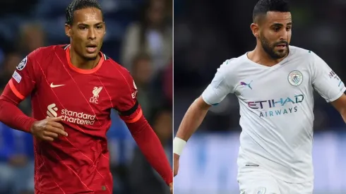 Virgil van Dijk of Liverpool (left) and Riyad Mahrez of Manchester City (right)