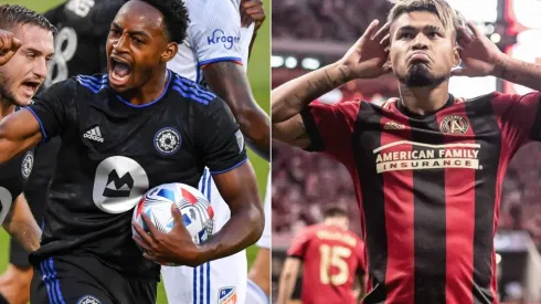 Mason Toye of CF Montreal (left) and Josef Martinez of Atlanta United (right)