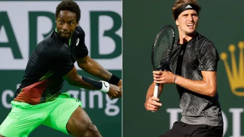 Gael Monfils (left) and Alexander Zverev