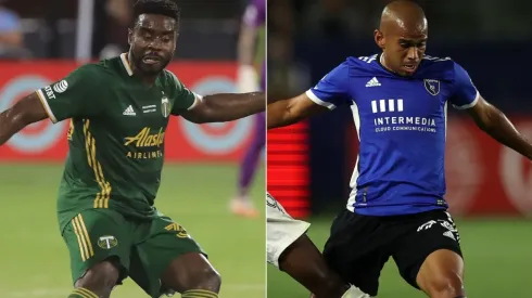 Eryk Williamson of Portland Timbers (left) and Judson of San Jose Earthquakes