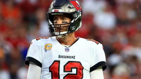 Tom Brady of the Buccaneers at the game vs the Bears on October 24