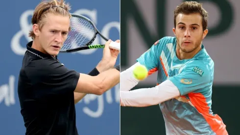 Sebastian Korda (left) and Hugo Gaston