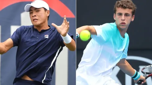 Brandon Nakashima (left) and Juan Manuel Cerundolo