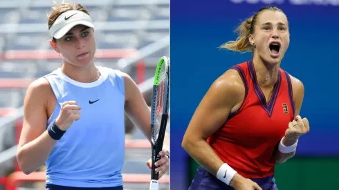 Paula Badosa (left) and Aryna Sabalenka