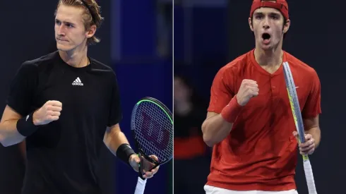 Sebastian Korda (left) and Lorenzo Musetti