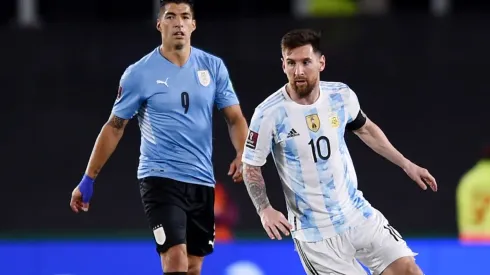 Luis Suarez and Lionel Messi in action during Argentina's 3-0 win over Uruguay in October.