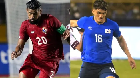 Anibal Godoy of Panama (left) and Eduardo Vigil of El Salvador