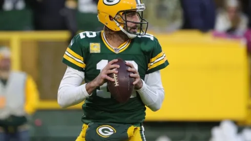 Aaron Rodgers of Packers at the game vs Seattle Seahawks