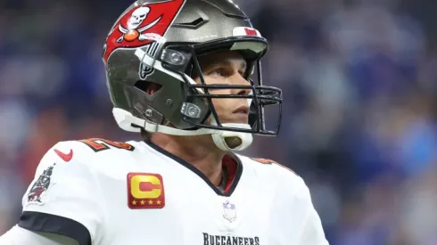 Quarterback Tom Brady of the Tampa Bay Buccaneers at the game vs Indianapolis Colts on November 28