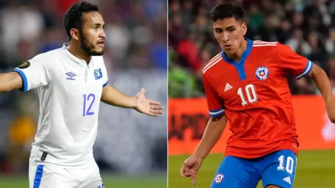 Marvin Monterroza of El Salvador (left) and Marcelino Nunez of Chile.