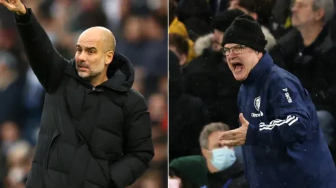 Guardiola and Bielsa, coaches of Manchester City and Leeds United