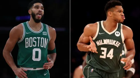Jayson Tatum and Giannis Antetokounmpo, the players with the highest scoring averages of the Celtics and Bucks
