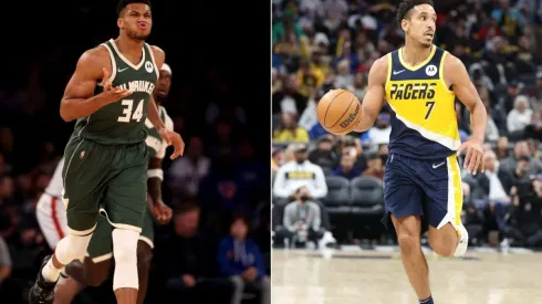 Giannis Antetokounmpo (Milwaukee) and Malcolm Brogdon (Indiana)
