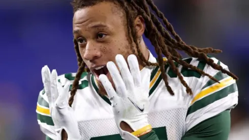 Erick Stokes of Green Bay Packers at the game vs Baltimore Ravens