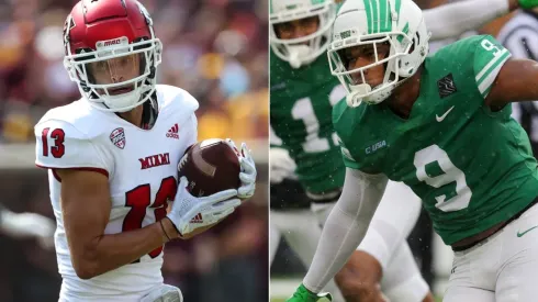 Jack Sorenson of the Miami OH (left) and Grayson Murphy of the North Texas (right)