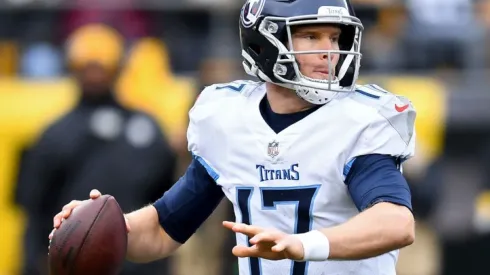 Quarterback Ryan Tannehill of the Titans at the game vs Steelers