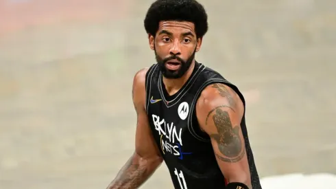 Kyrie Irving in action with the Nets last season.