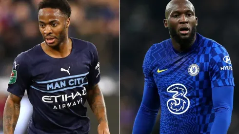 Raheem Sterling of Manchester City (left) and Romelu Lukaku of Chelsea (right)