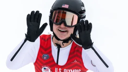 Anna Hoffman at the US Winter Olympics Team trials in Lake Placid