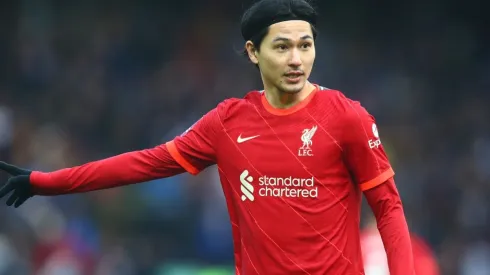 Takumi Minamino of Liverpool