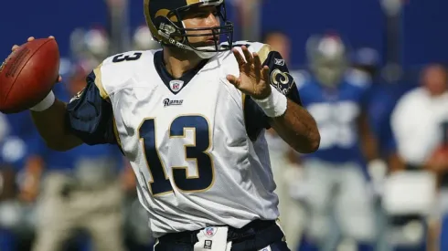 Kurt Warner at the 2003 season with the rams, two years later he lost a Super Bowl against the Patriots