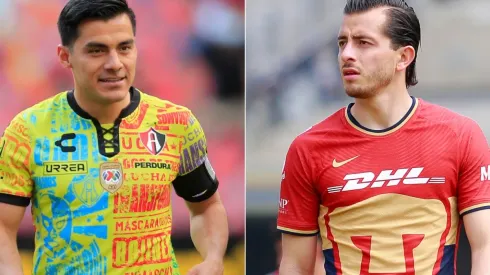 Aldo Rocha of Atlas and Alan Mozo of Pumas UNAM